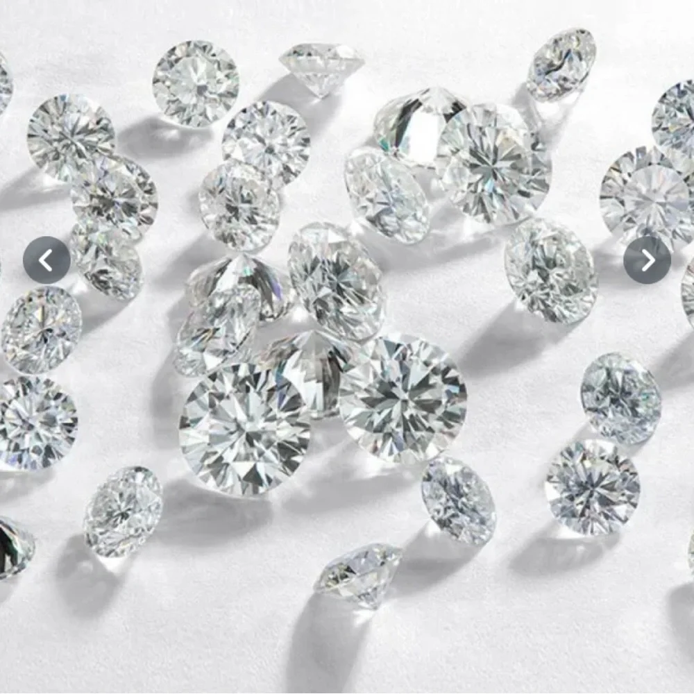 Brilliant Natural Excellent Cut Moissanite Diamond Gem Stone - Picture 12 of 17